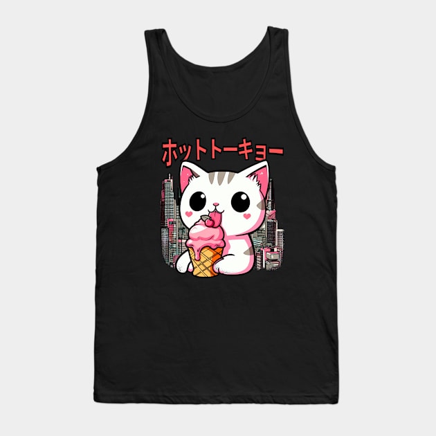 A CAT IN TOKYO Tank Top by WildEdge